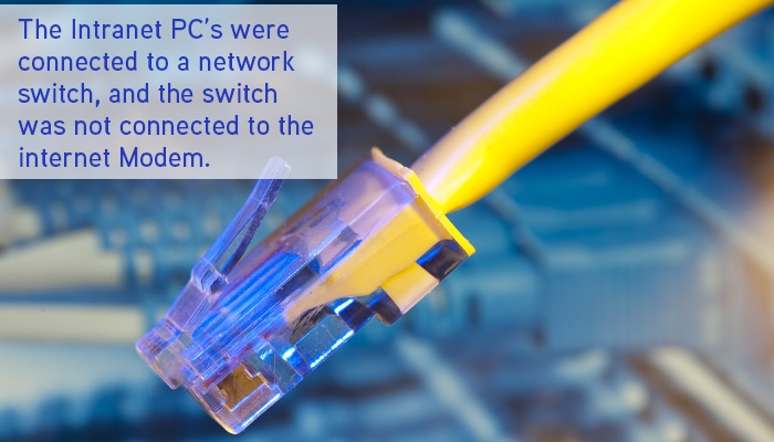 close up image of an Ethernet cable